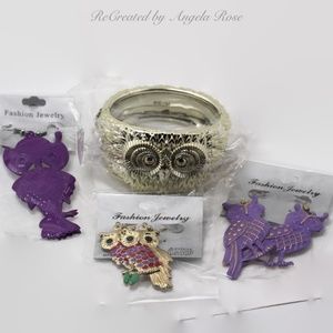 Owl Jewelry Lot 5
